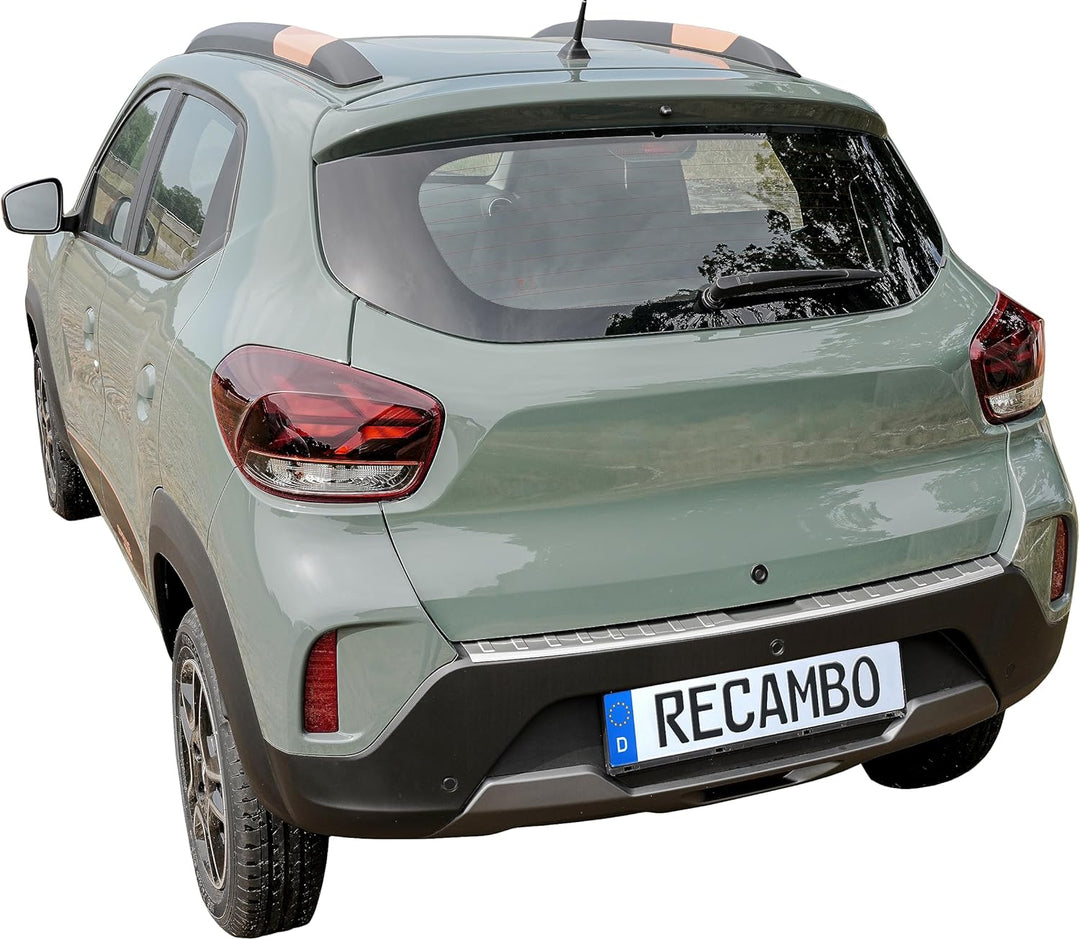 Ladekantenschutz Edelstahl MATT kompatibel für Dacia Spring | BJ ab 2022> | premium Qualität von REC