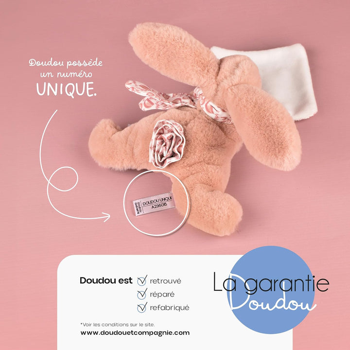 Doudou et Compagnie (DOUDX) Happy WILD - schmusetuch Baby Rosa, Baby Rosa