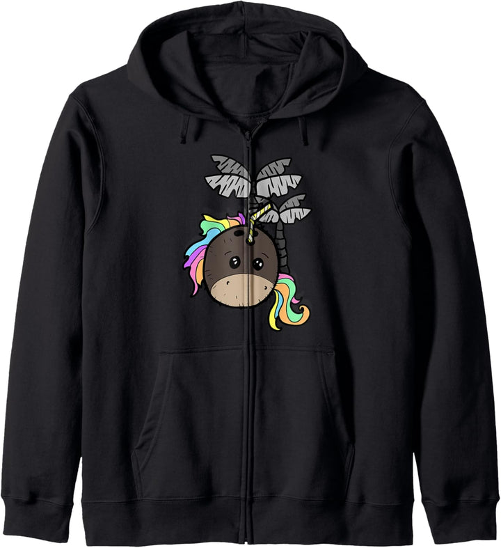 Kokosnussmilch Einhorn. Lustiges Geschenk Fun Kapuzenjacke