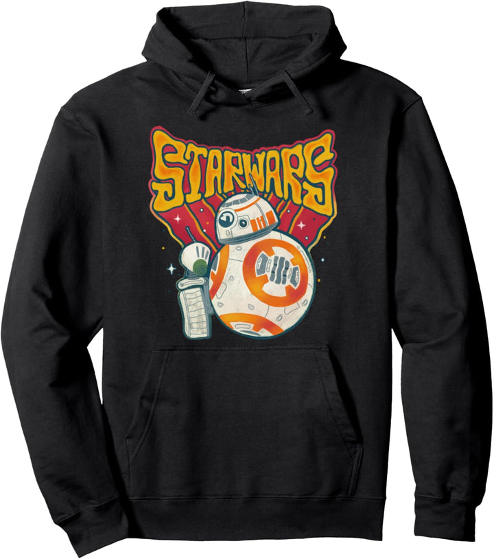 Star Wars: The Rise Of Skywalker BB-8 &amp; D-O Logo Portrait Pullover Hoodie
