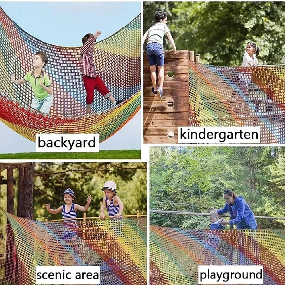kletternetz,kletternetz Kinder,kletternetz Outdoor,2x3M Kletter-Gepäcknetz doppellagig,4 mm Dickes S