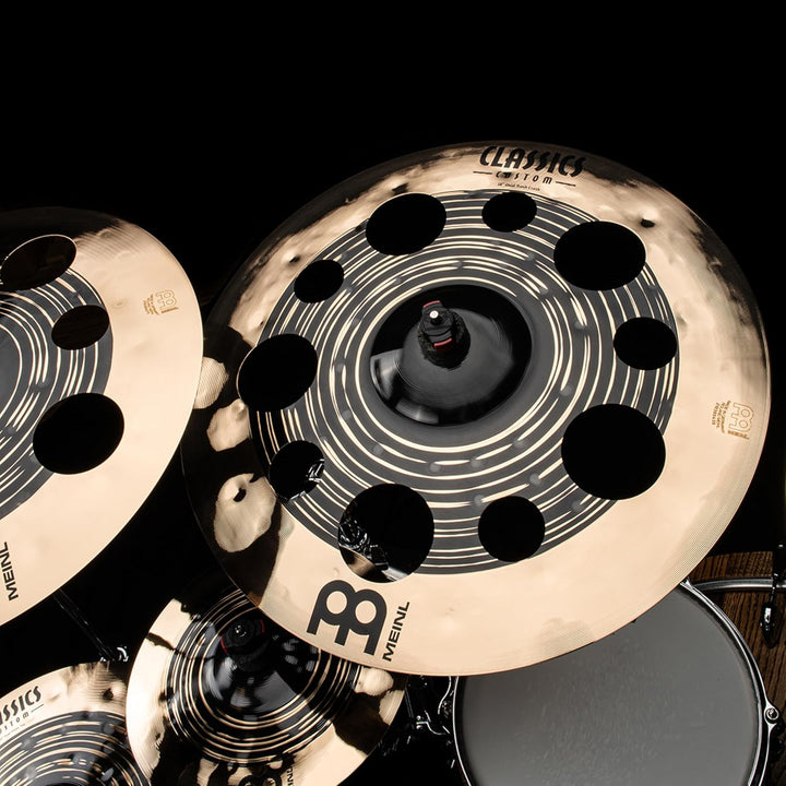 Meinl Classics Custom Dual 16 Zoll Trash Crash (Video) Schlagzeug Becken (40,64cm) B12 Bronze, Dunkl