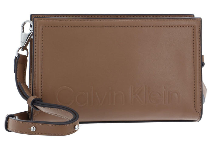 Calvin Klein Minimal Hardware Crossbody Bag Safari Canvas
