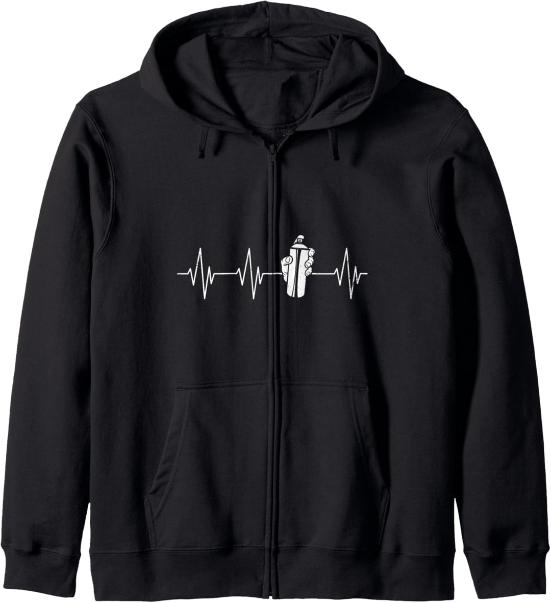 Sprühdose Spraydose Herzschlag Sprayer Graffiti Geschenk Kapuzenjacke