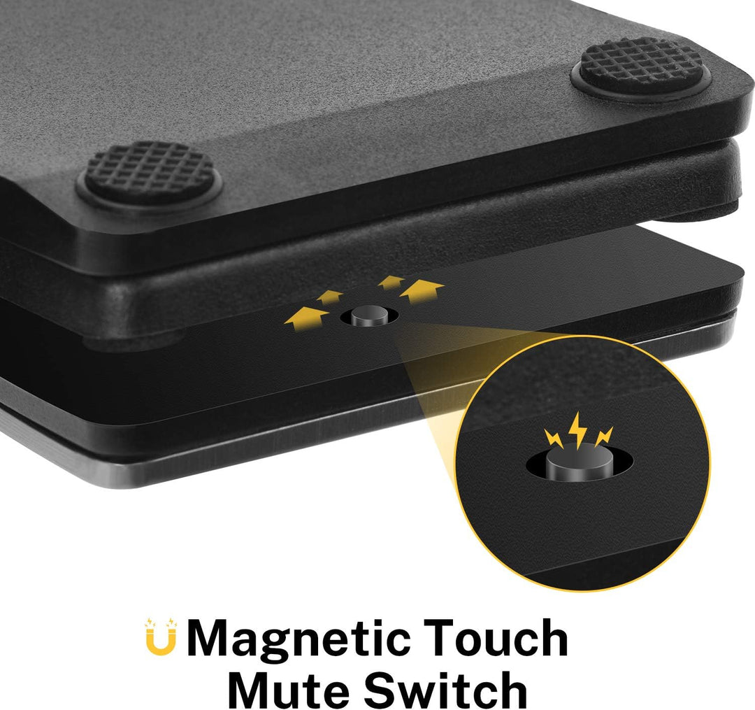 Donner Bluetooth Page Turner Pedal für Tablet Ipad Wiederaufladbar, Silber