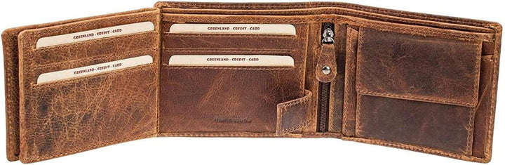 Greenland Nature Geldbörse Leder 12 cm