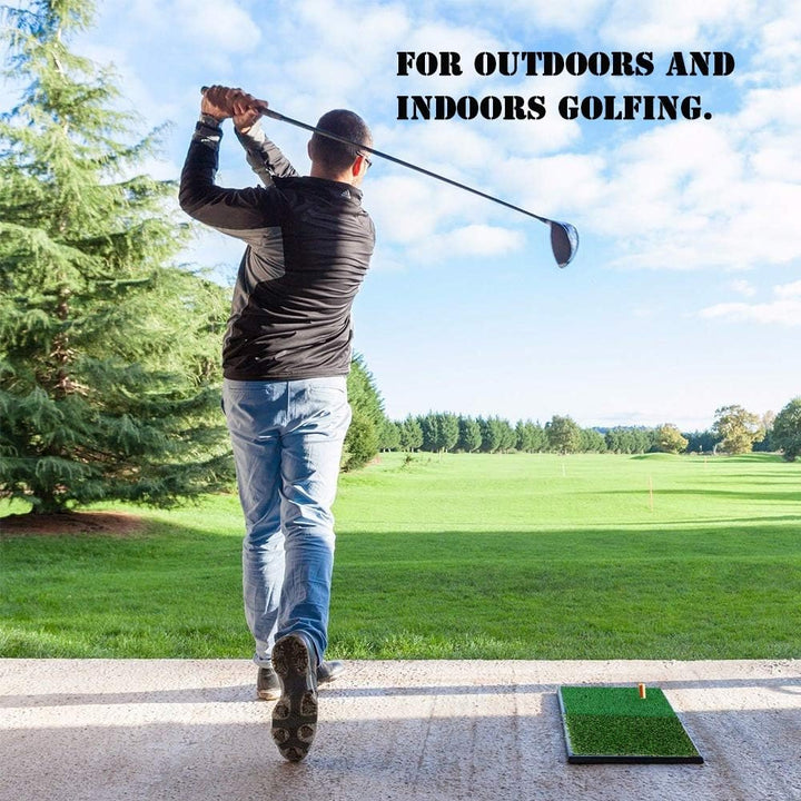Ejoyous Übungsmatte Trainingsmatte, Golfmatte Abschlagmatte Schlagmatten Grasmatte mit 2 Arten Rasen