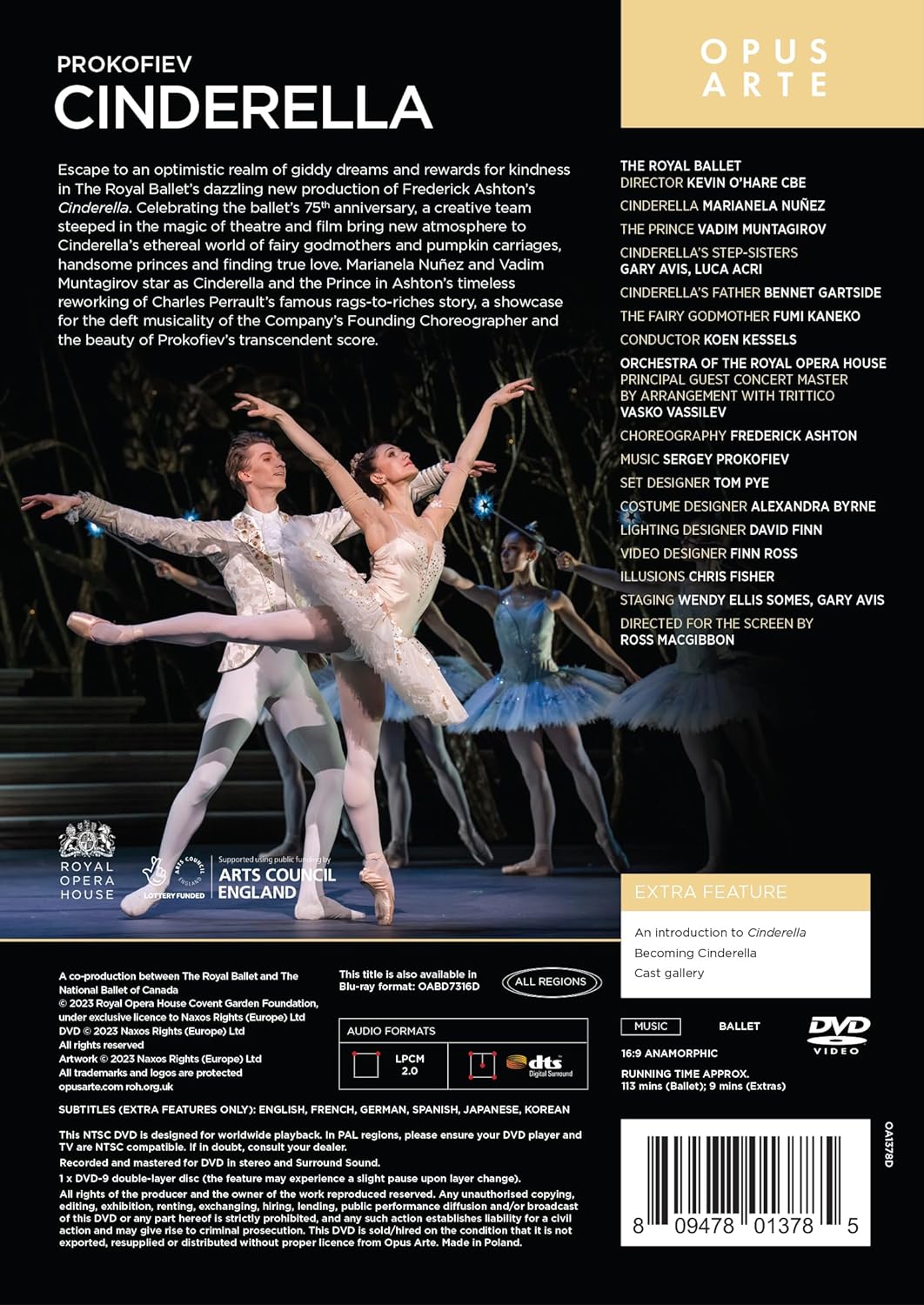 Cinderella [Choreografie von Frederick Ashton, The Royal Ballet], Blu-ray