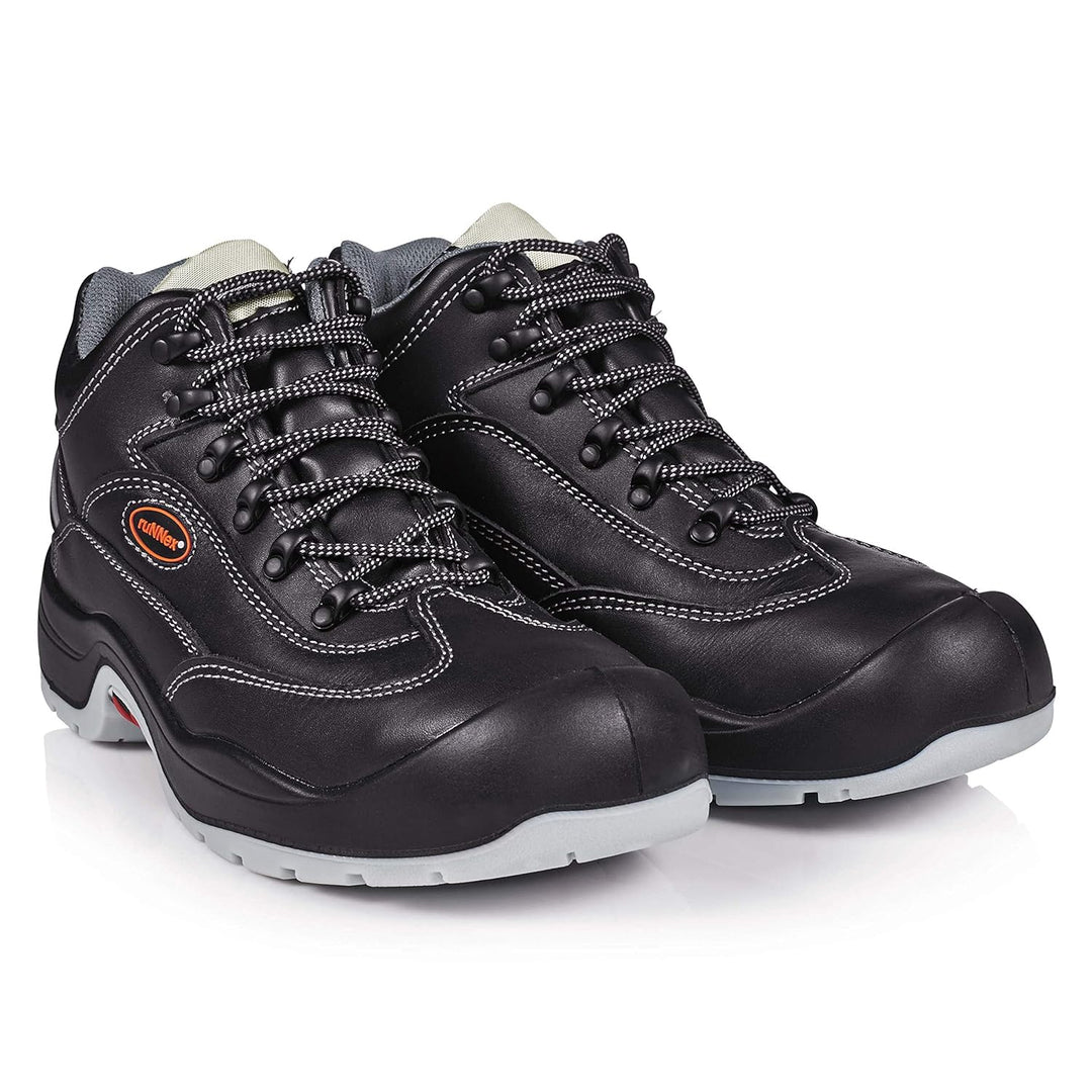 ruNNex Sicherheitshochschuhe S3 TeamStar Halbstiefel BGR 191, Grösse 39, schwarz, 5301 39 EU, 39 EU
