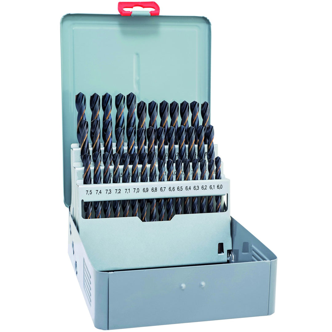 ALPEN Bohrer-Kassetten Set Sprint Master KM 41 (41-tlg., Ø 6,00-10,00 mm, universeller Spiralbohrer,