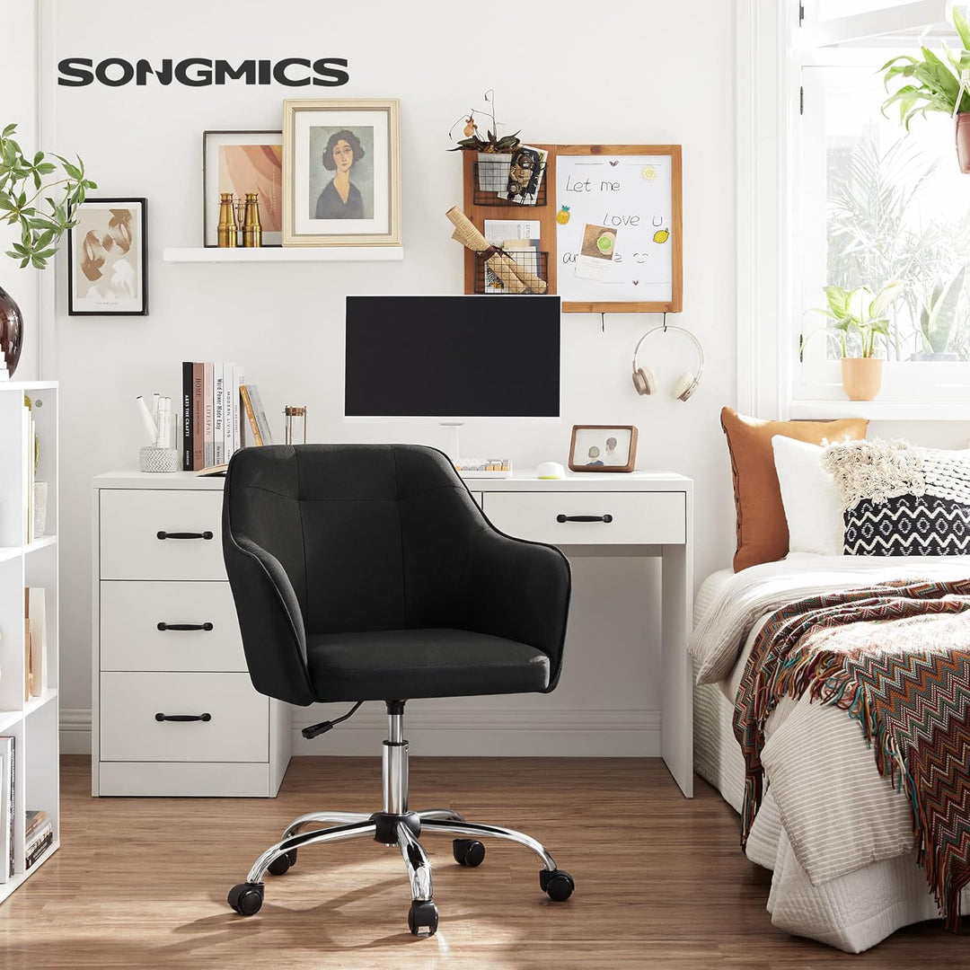 SONGMICS Homeoffice Stuhl, 2er Set, Drehstuhl, Schreibtischstuhl, höhenverstellbar, bis 110 kg belas