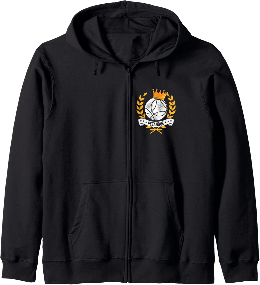 Boule King Petanque Krone Boulekugel Outfit für Bouler Boule Kapuzenjacke