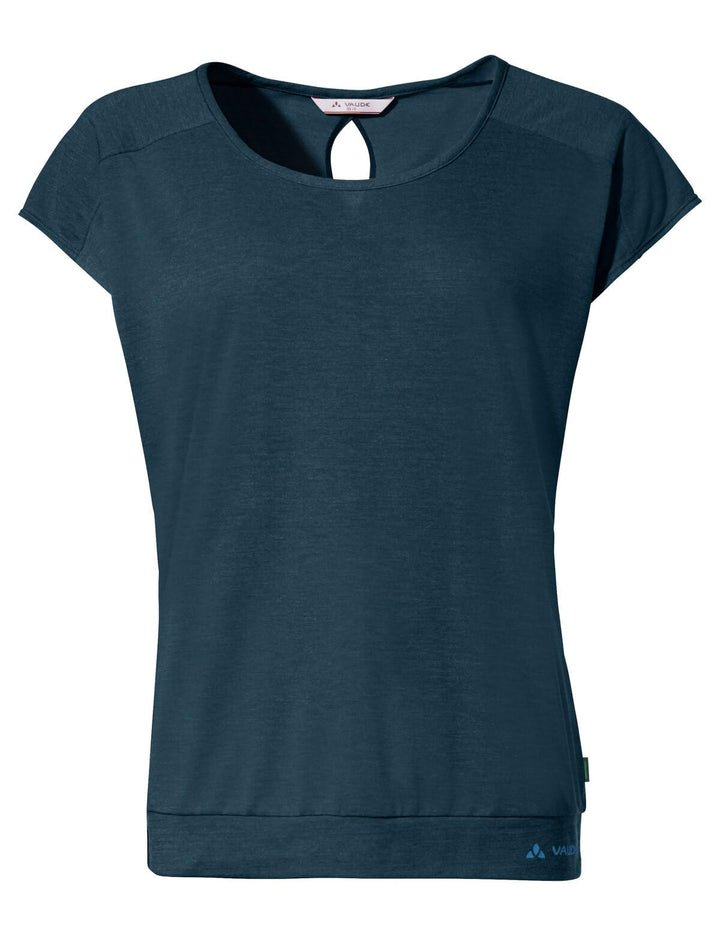 VAUDE Women's Skomer T-Shirt III - T-Shirt Damen 36 Dark Sea, 36 Dark Sea