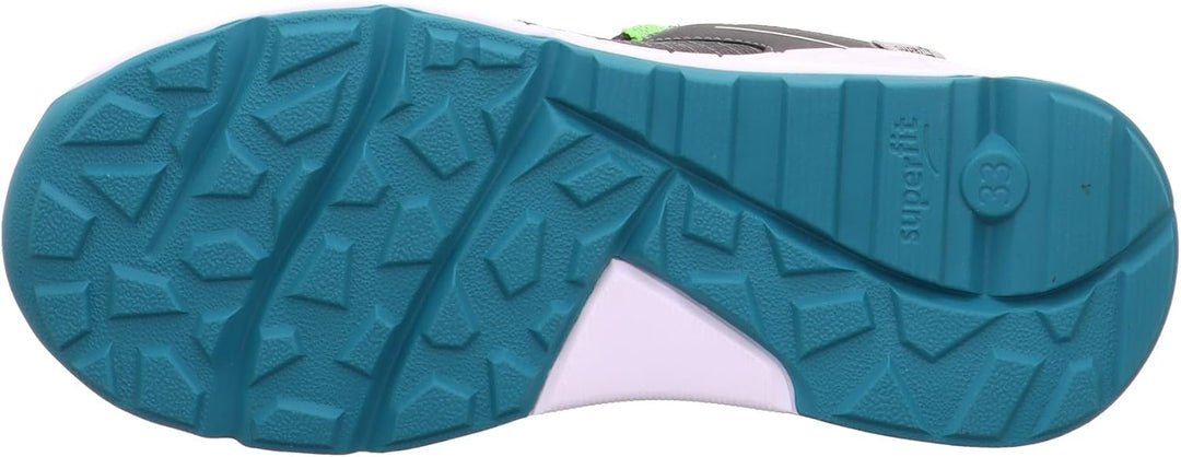 Superfit Jungen Free Ride Gore-tex Sneaker 32 EU Grau Grün 2000, 32 EU Grau Grün 2000
