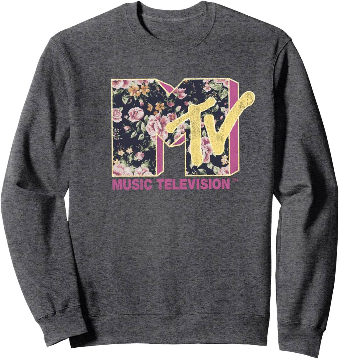 MTV Floral BOHO Fill Logo Sweatshirt