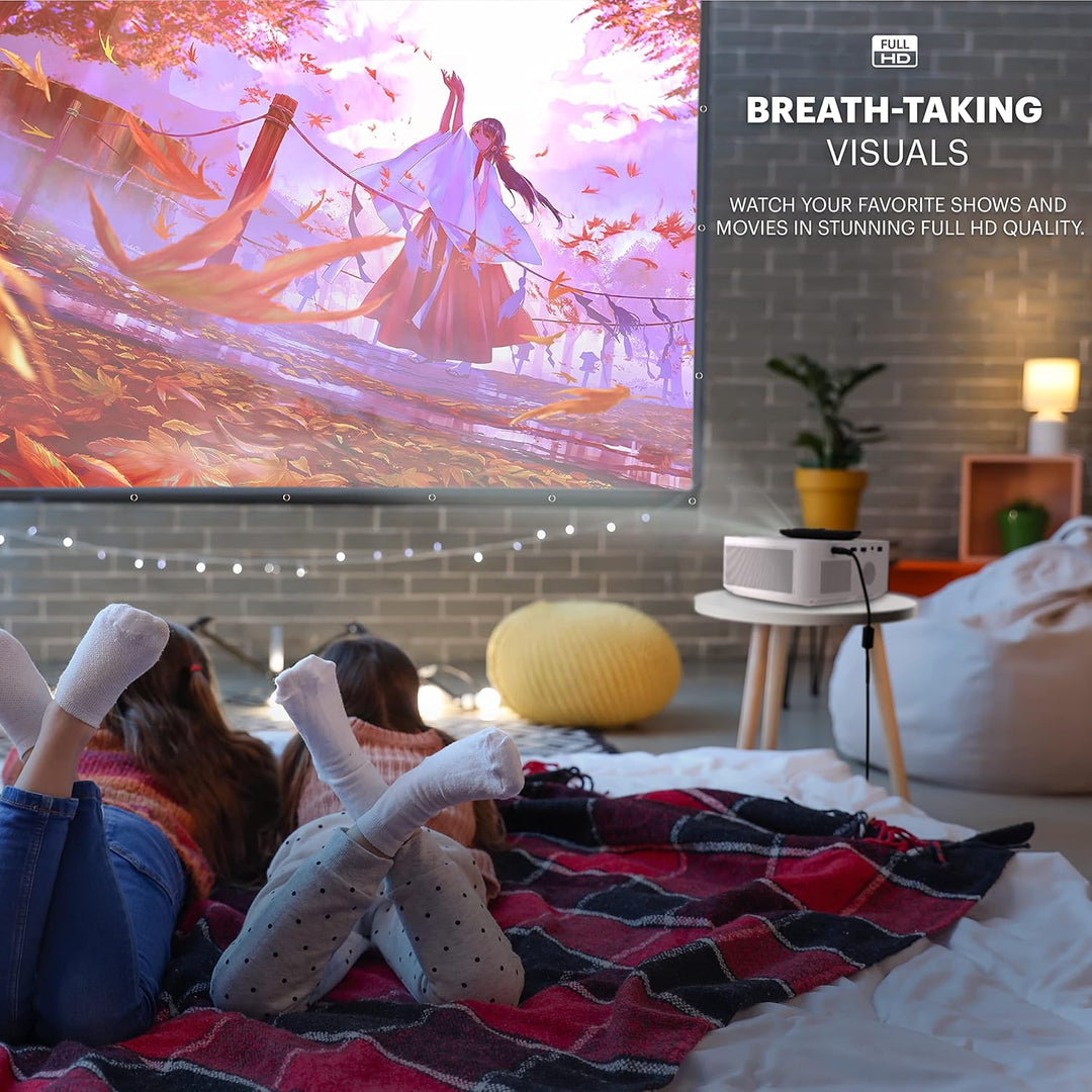 Kodak FLIK X10 Full HD Multimedia-Projektor-Kit | Kompaktes tragbares 1080p-Mini-Heimkinosystem mit