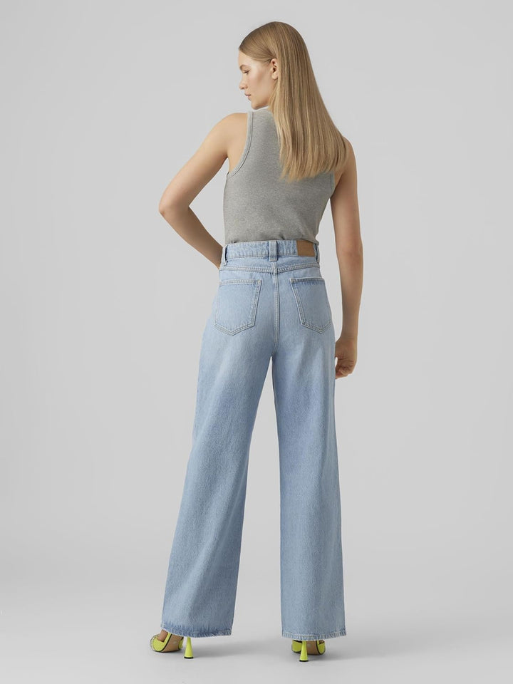 VERO MODA Damen Jeans 28W / 32L Light Blue Denim, 28W / 32L Light Blue Denim