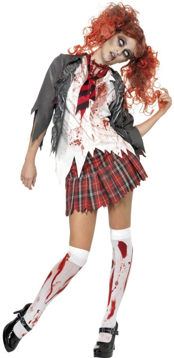 Generique Schülerin-Zombie-Kostüm für Damen - L, L