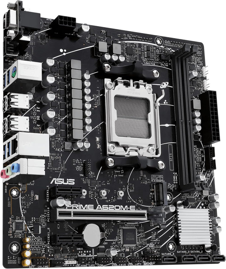 ASUS Prime A620M-E-CSM Mainboard Sockel AMD A620 (Ryzen 7000, Micro-ATX, DDR5 Speicher, PCIe 4.0, BI