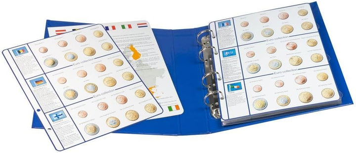 Lindner 8450 Vordruckalbum EURO COLLECTION: Kursmünzensätze alle Euro-Länder