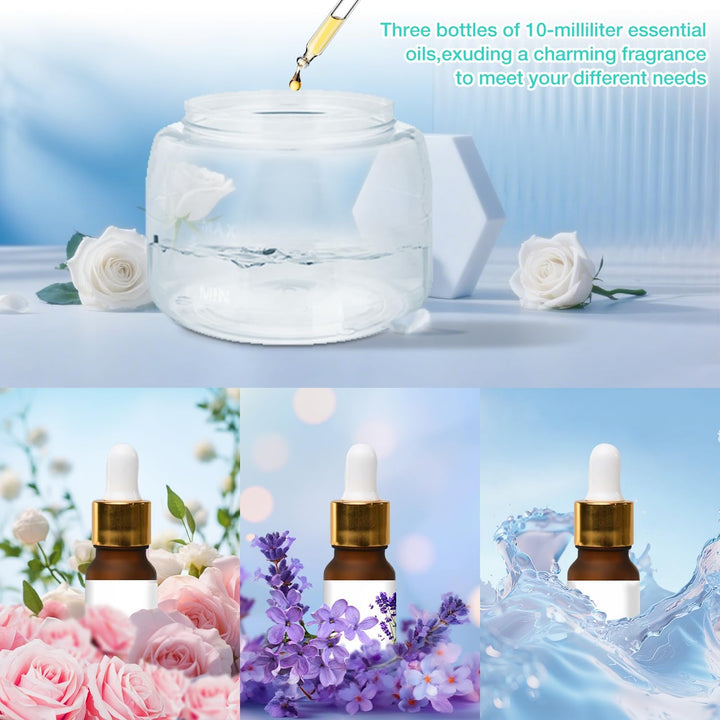 Lufterfrischer Luftbefeuchter Aroma Diffuser Ioniser with 30ml Essential Oils, Dayear Aromatisierer