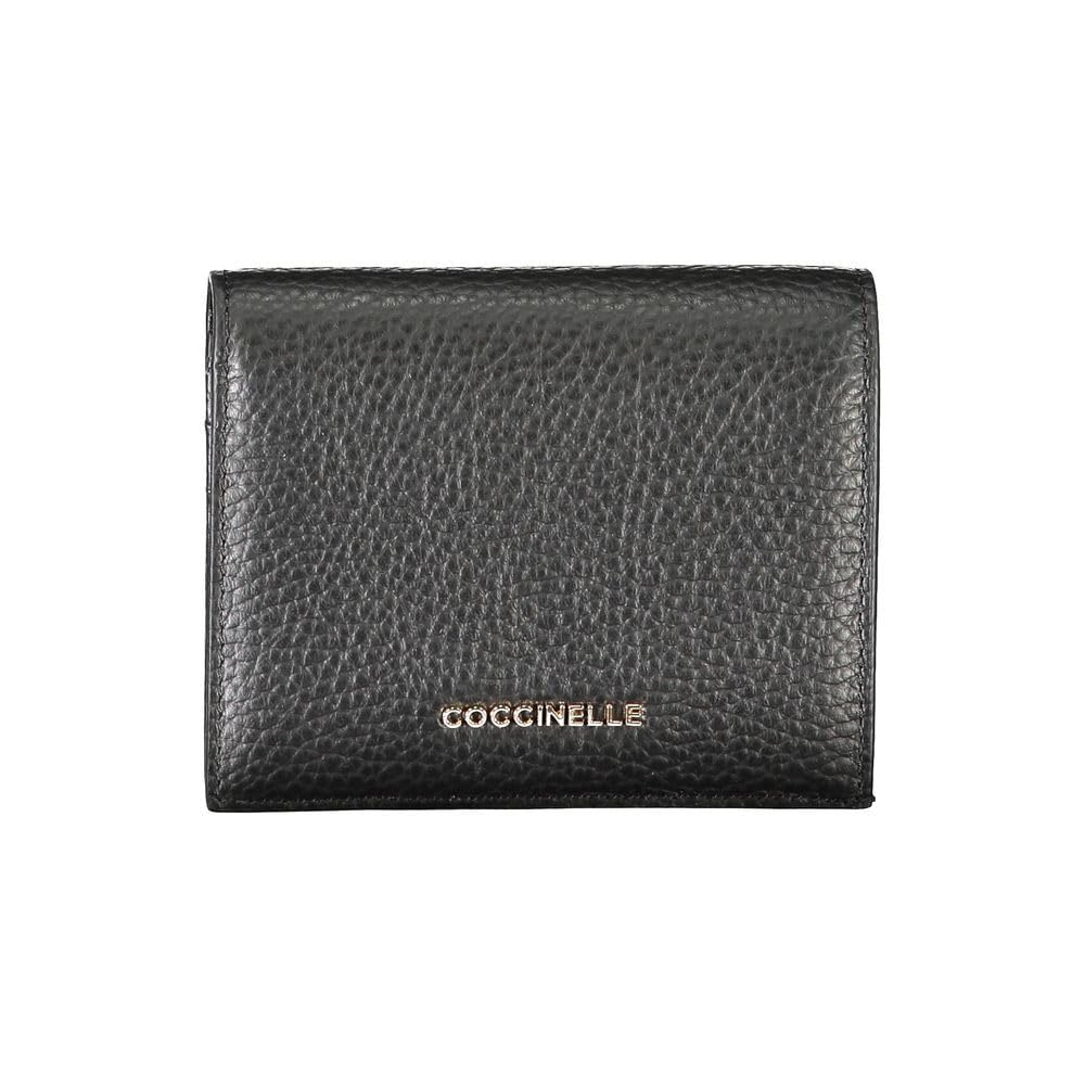 Coccinelle Kleine Geldbörse für Damen, Metallic, weich, e2 mw5 17 21 01, Schwarz, Einheitsgrösse