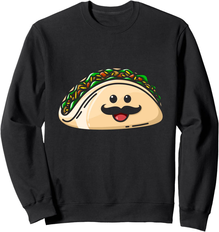 Taco Schnurrbart Witziges Mexikanisches Essen Mexico Sweatshirt