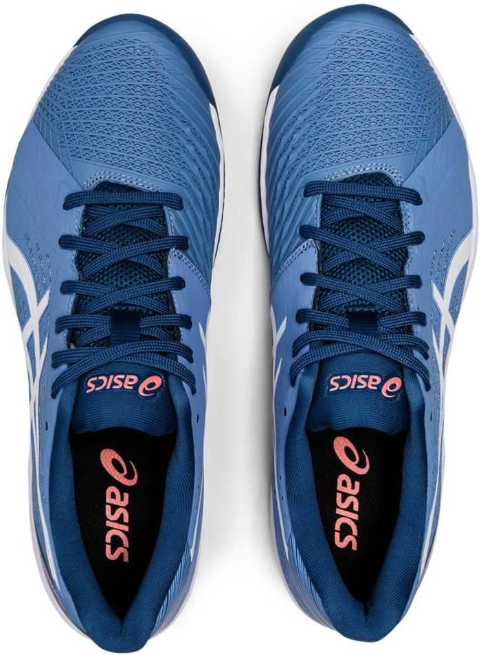 ASICS Herren Solution Swift Ff 2 ClaySneaker 45 EU Blau Harmony Weiss, 45 EU Blau Harmony Weiss