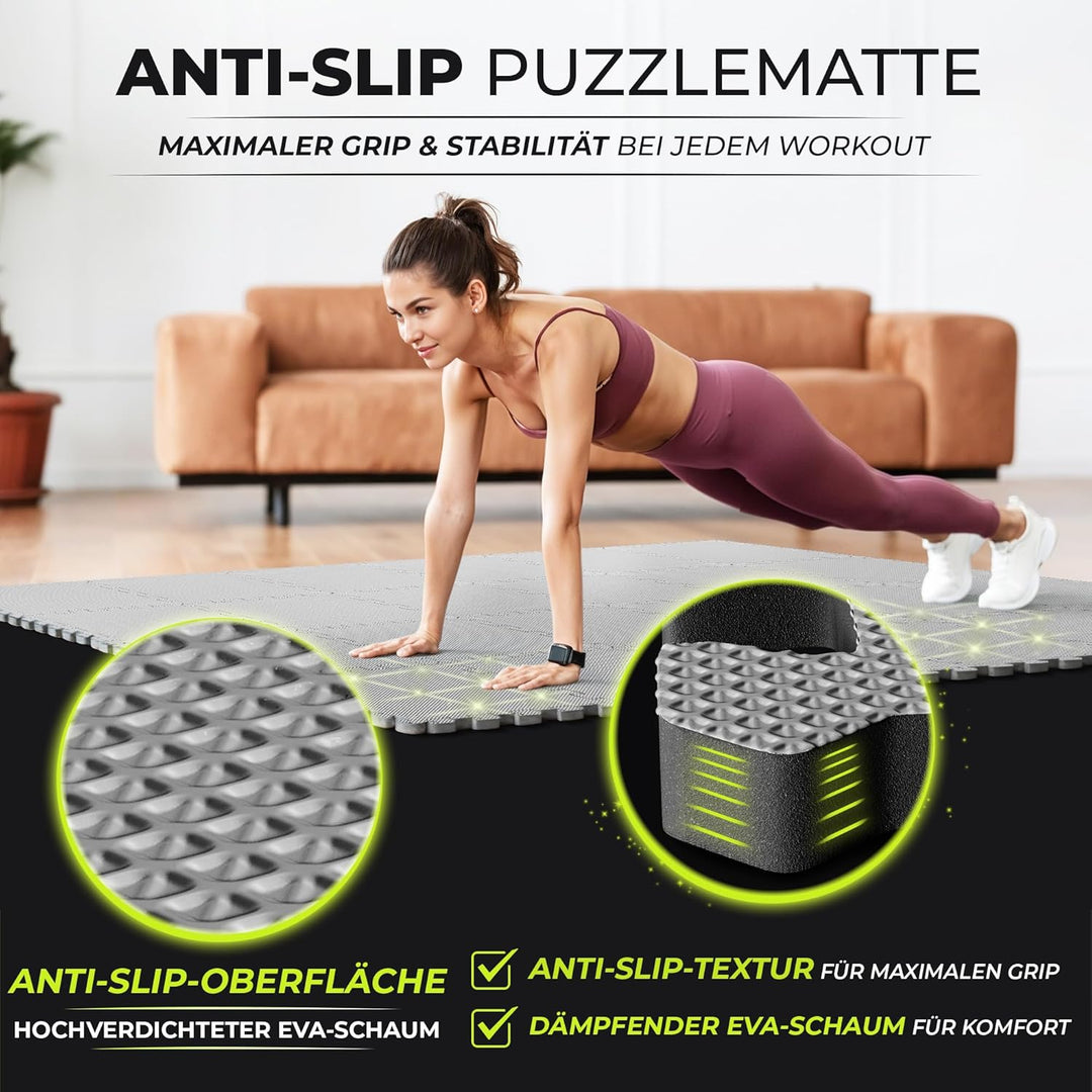 Schutzmatten Bodenschutzmatte Set Sportmatte Gymnastikmatte Puzzlematte: Puzzle Sportgeräte Matte Fi