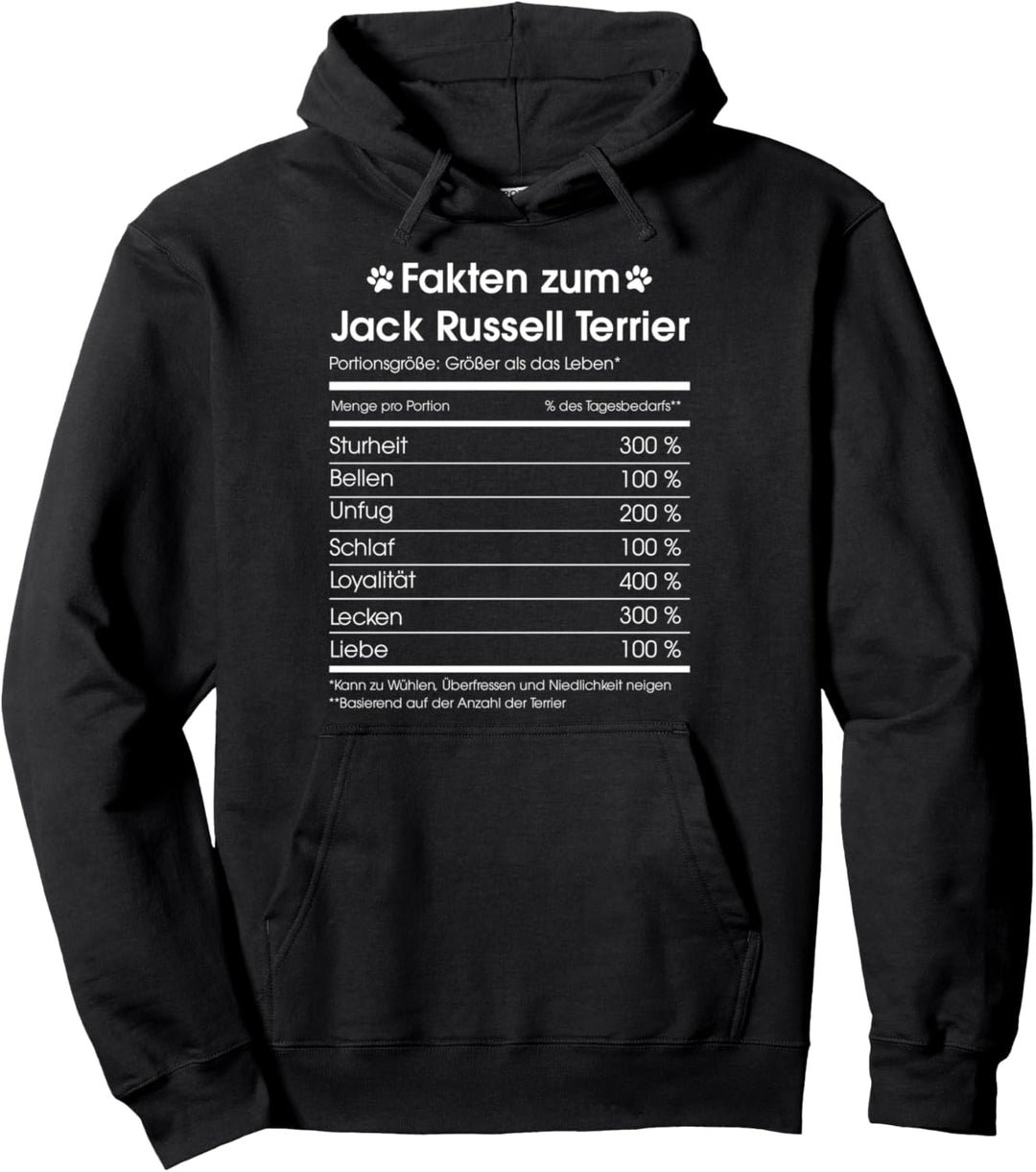 Fakten zum Jack Russell Terrier Lieblingstier Hund Pullover Hoodie