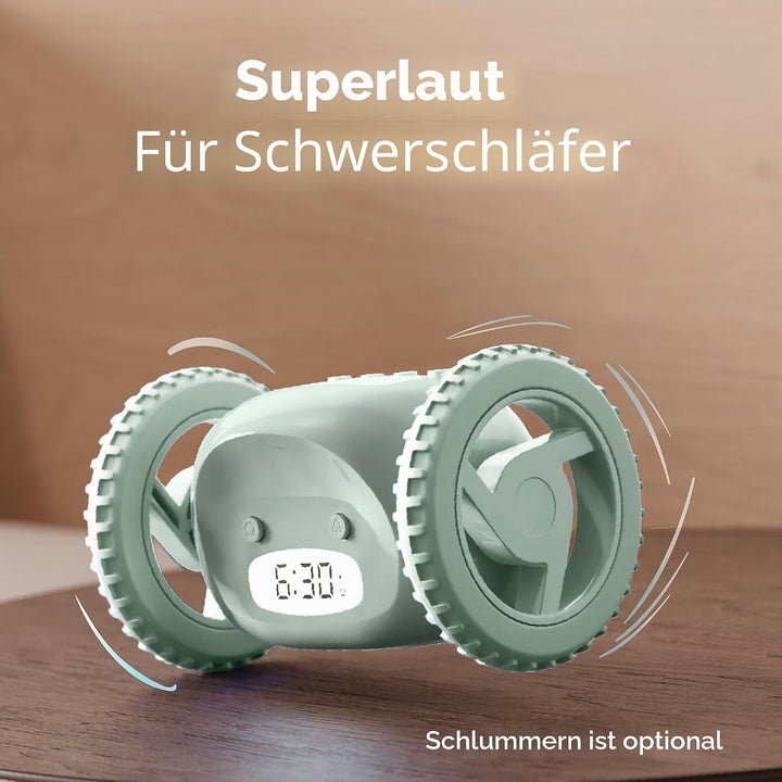 CLOCKY Lauter Wecker Digital Wecker Laut für tiefschläfer Erwachsene Jugendliche Lustig für schwerhö
