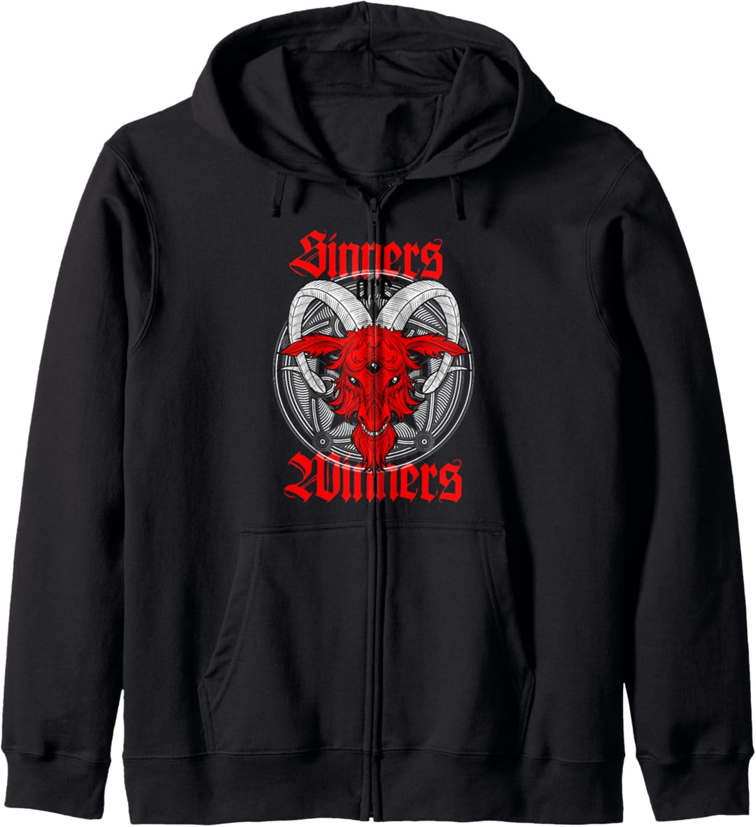 Sinners are Winners Sünder sind Gewinner des Baphomet-Kults Kapuzenjacke
