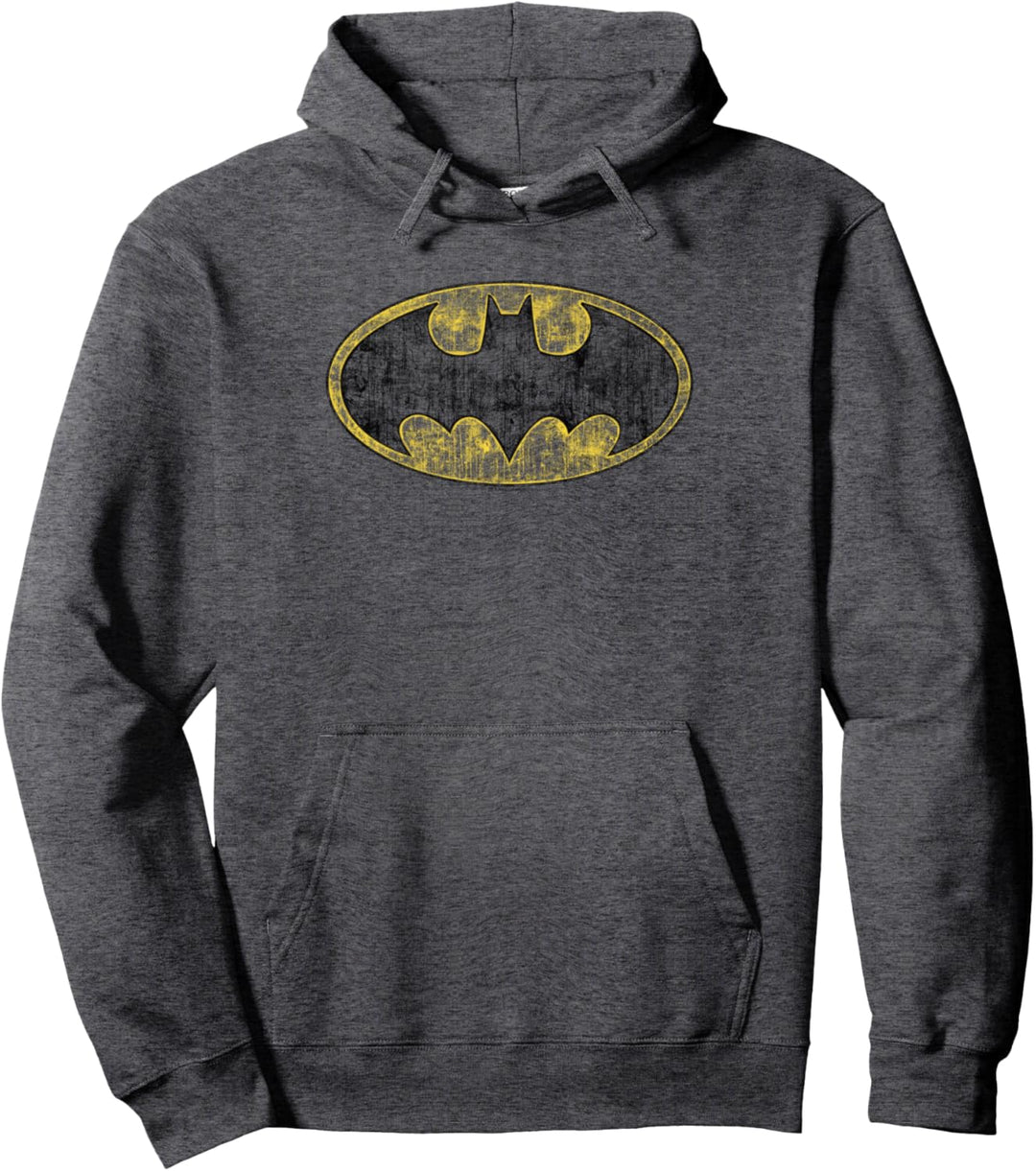 Batman Tattered Logo Pullover Hoodie