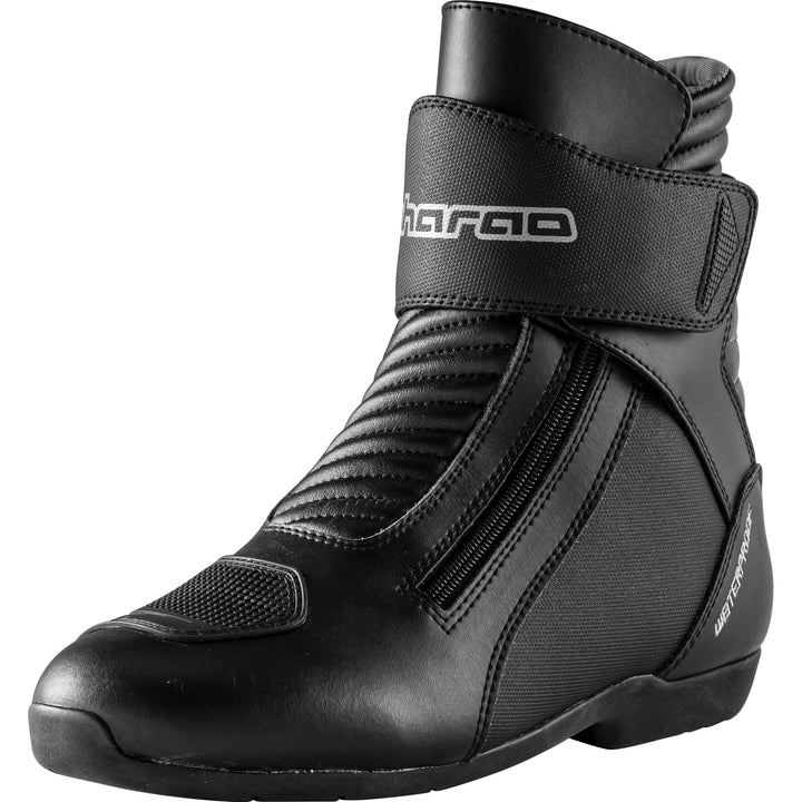 Pharao Trigon WP Motorradstiefel Kurz - Wasserdicht - PU - Polyester Schwarz 41 EU, Schwarz 41 EU