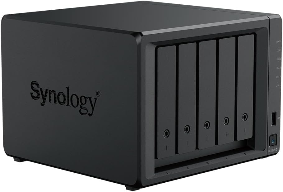 Synology Diskstation NAS DS1525+ 20TB Bundle Western Digital (5X 4TB WD Red Plus) 5 Bay Plus Serie m