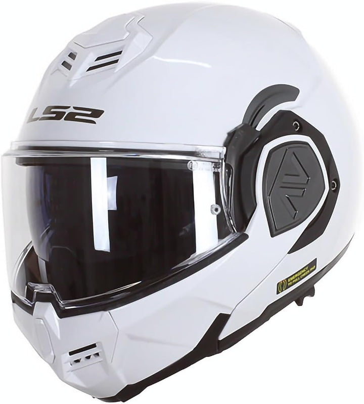 LS2, Klaphelme motorrad ADVANT solid white 06, S S Weiss, S Weiss