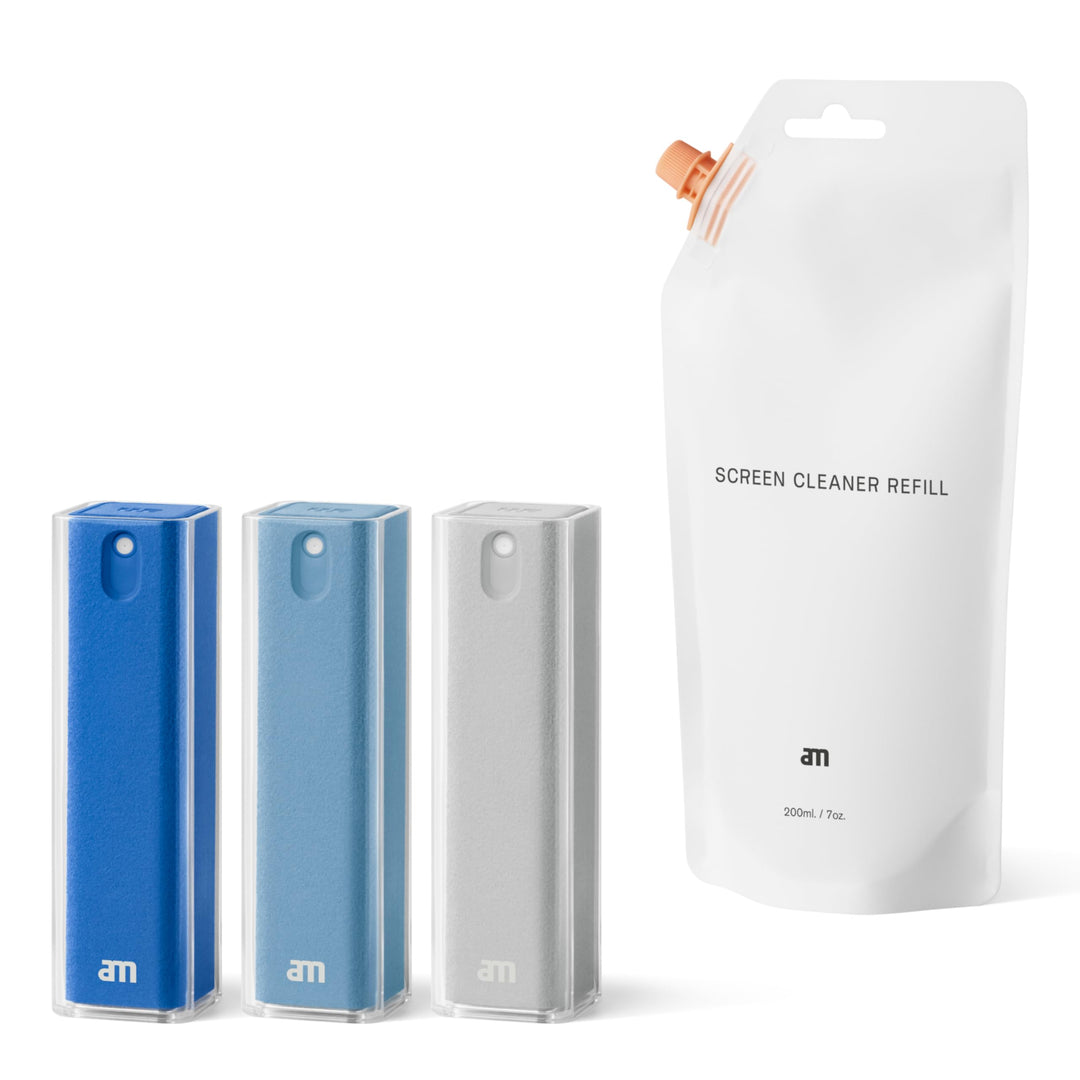 am Bildschirmreiniger Set 3er Pack 200 ml Nachfüllung - Screen Cleaner All-in-One Display Reiniger f