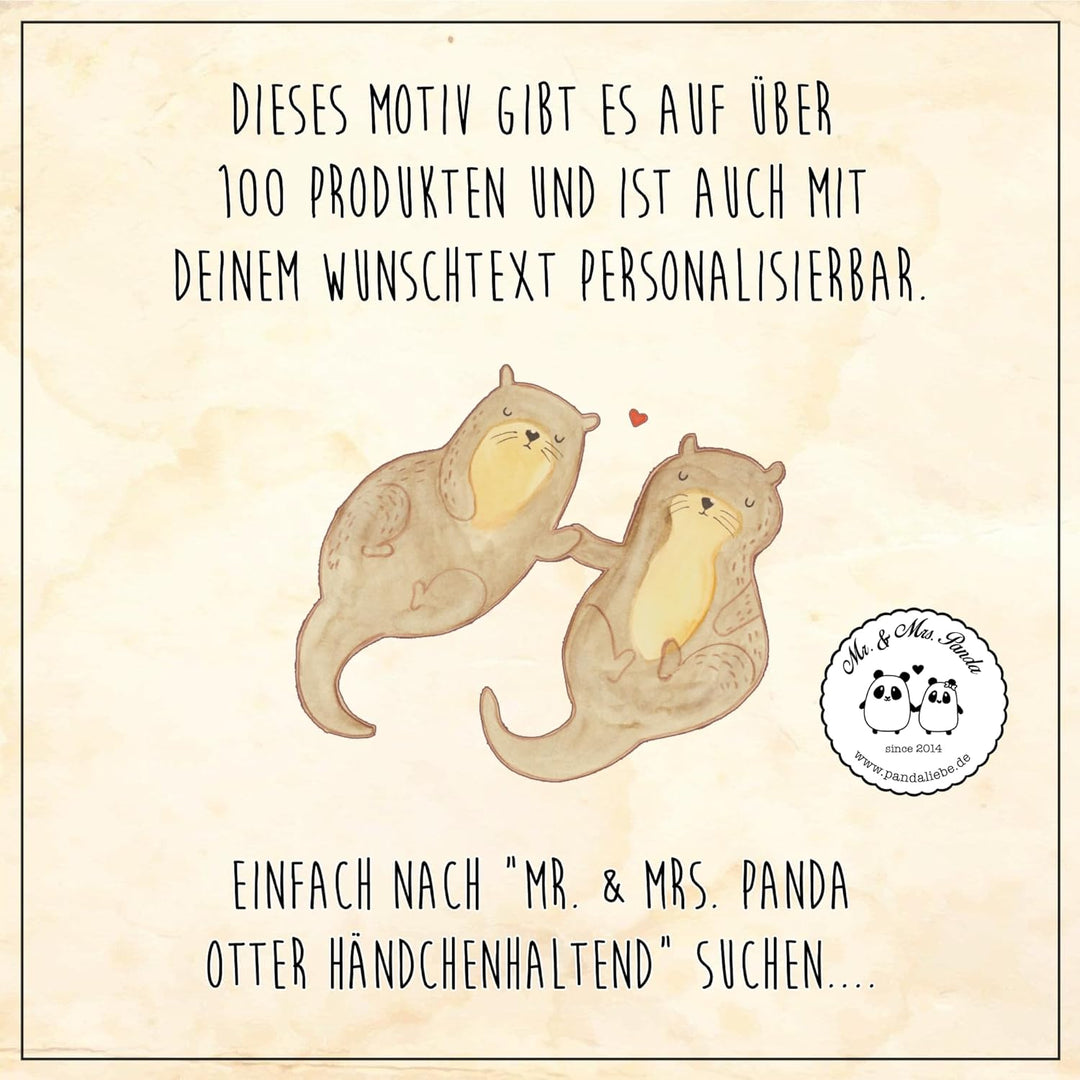 Mr. & Mrs. Panda Kulturtasche Otter Hände halten Grösse XL Grosse - Geschenk, kosmetiktäschchen, Mäp