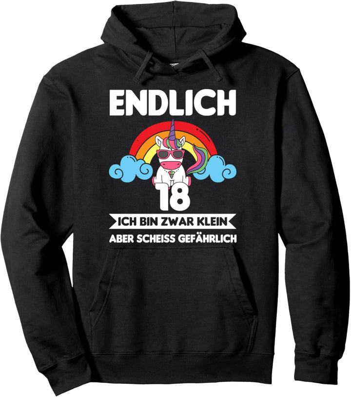 18. Geburtstag Frau Einhorn 18 Jahre Pullover Hoodie