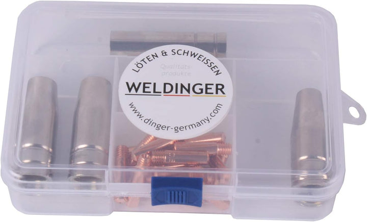 WELDINGER - Zubehörset MAGSet 1 für MAG Schweissgarnitur Typ MB150 Grundausstattung 0,6-1mm