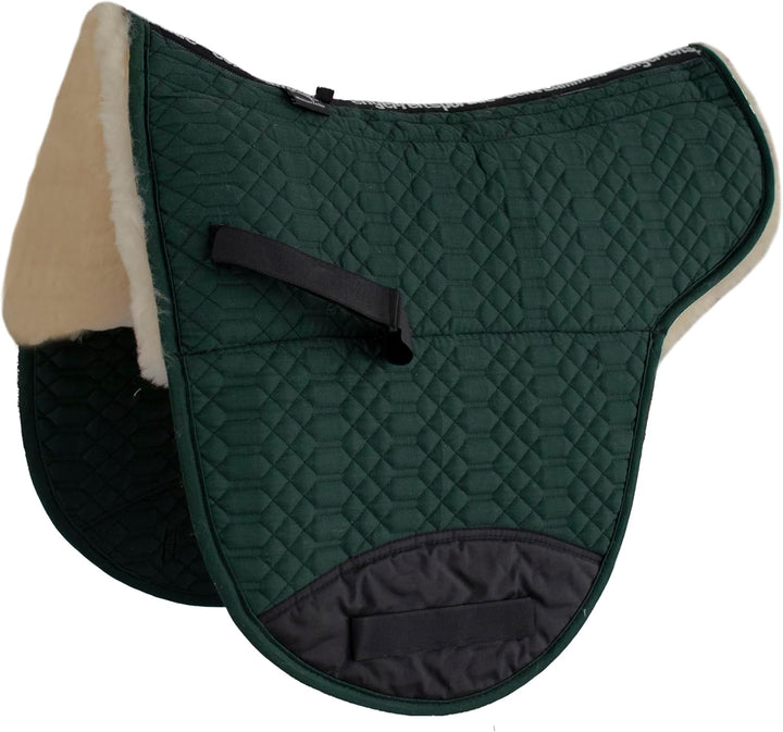 Engel Reitsport Lammfell baumlose Korrektur Satteldecke aufpolsterbar SADEK-BLAP grün-med. L (64cm),