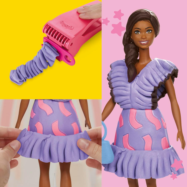 Play-Doh Barbie Rüschen & Zöpfe Puppenset, Barbie Rüschen & Zöpfe