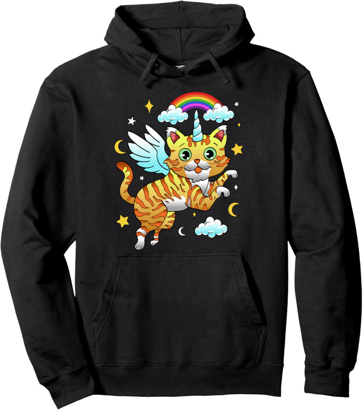 Caticorn Catcorn - Einhorn Katze Unicorn Pullover Hoodie