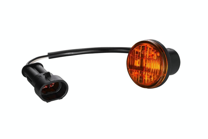 HELLA - Zusatzblinkleuchte - LED - 12V - Einbau/geklebt - Lichtscheibenfarbe: gelb - LED-Lichtfarbe: