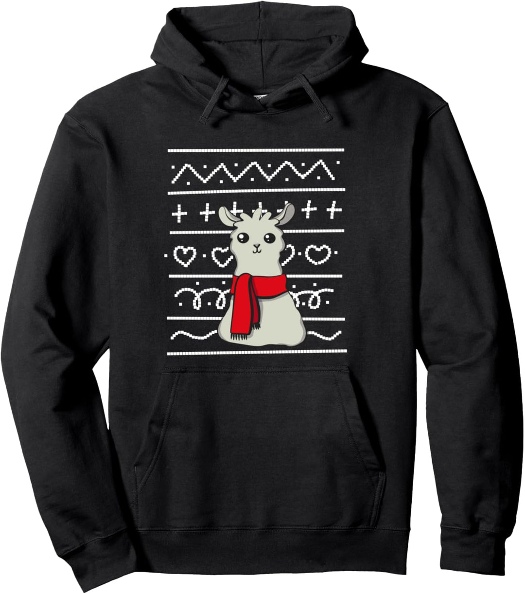 Weihnachten Lama Ugly Sweater Jungs Mädchen Xmas Weihnachts Pullover Hoodie