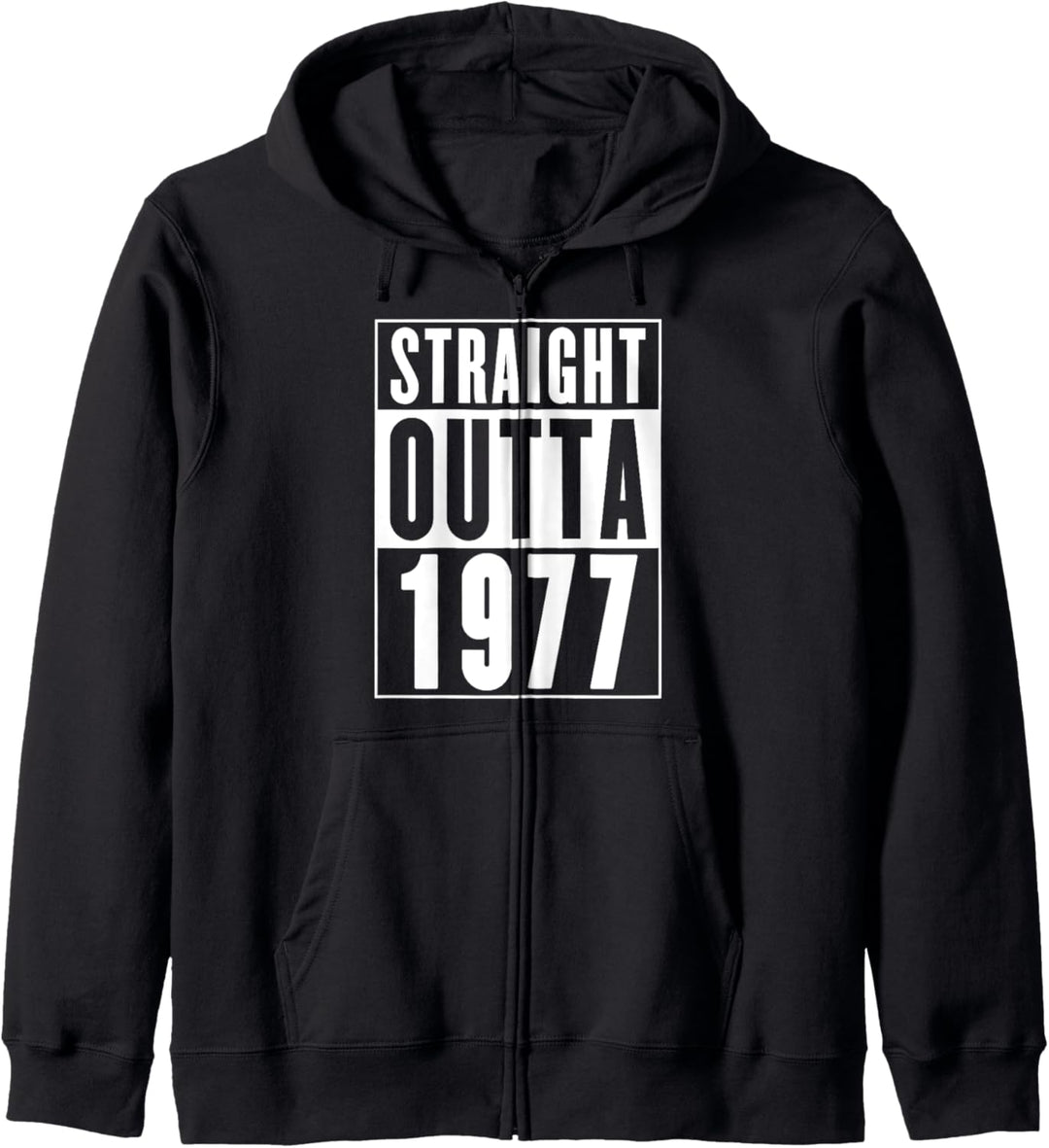 Straight Outta 1977 Cooles Geburtstagsgeschenk T-Shirt Kapuzenjacke