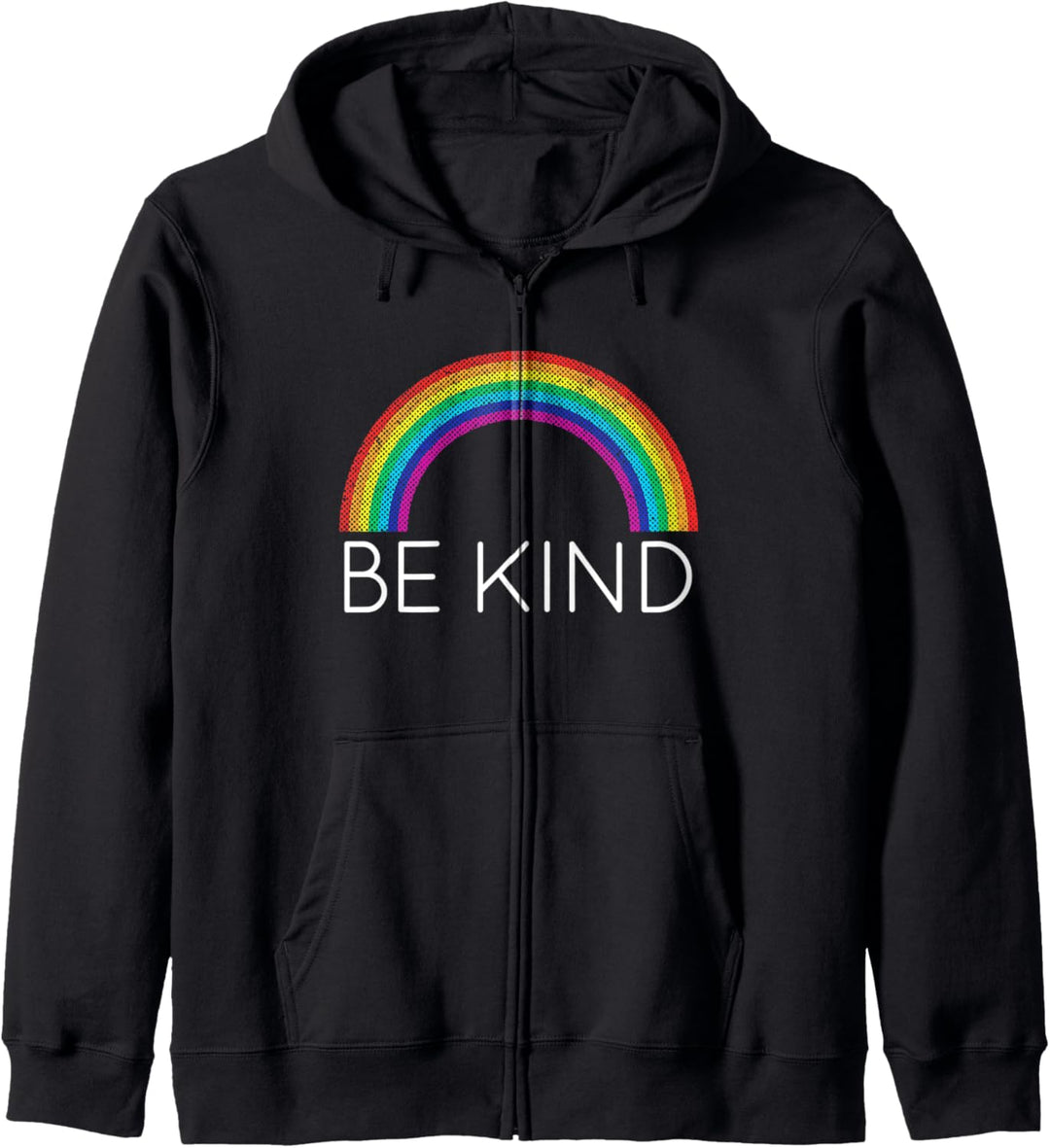 Vintage Be Kind - Regenbogen, Distressed Kindness Geschenk Kapuzenjacke
