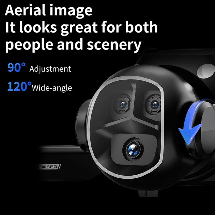 OBEST Drohne mit Kamera und VR Brille, Faltbare Mini FPV Drone mit Dual Kamera, 360° Rolle, Headless
