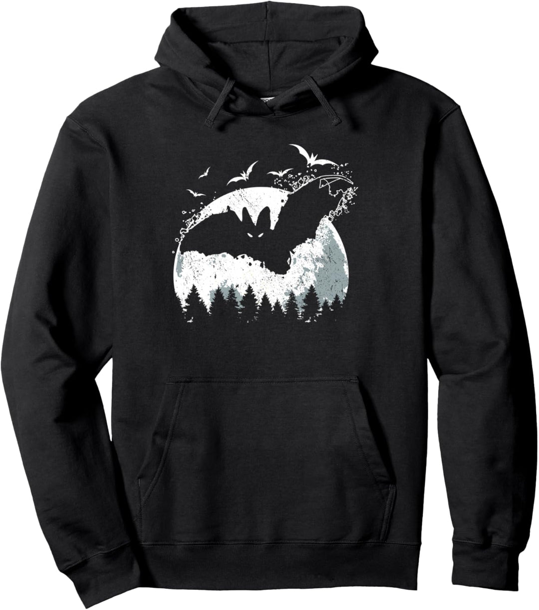 Nacht Fledermaus Pullover Hoodie