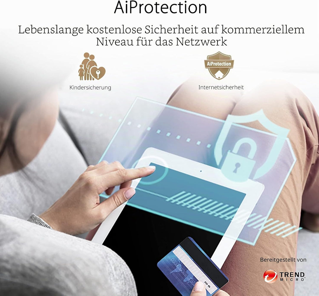 ASUS ZenWiFi XD6 AX5400 2er Set Weiss kombinierbarer Router (AX5400 Whole-Home Dual-Band Mesh WiFi 6